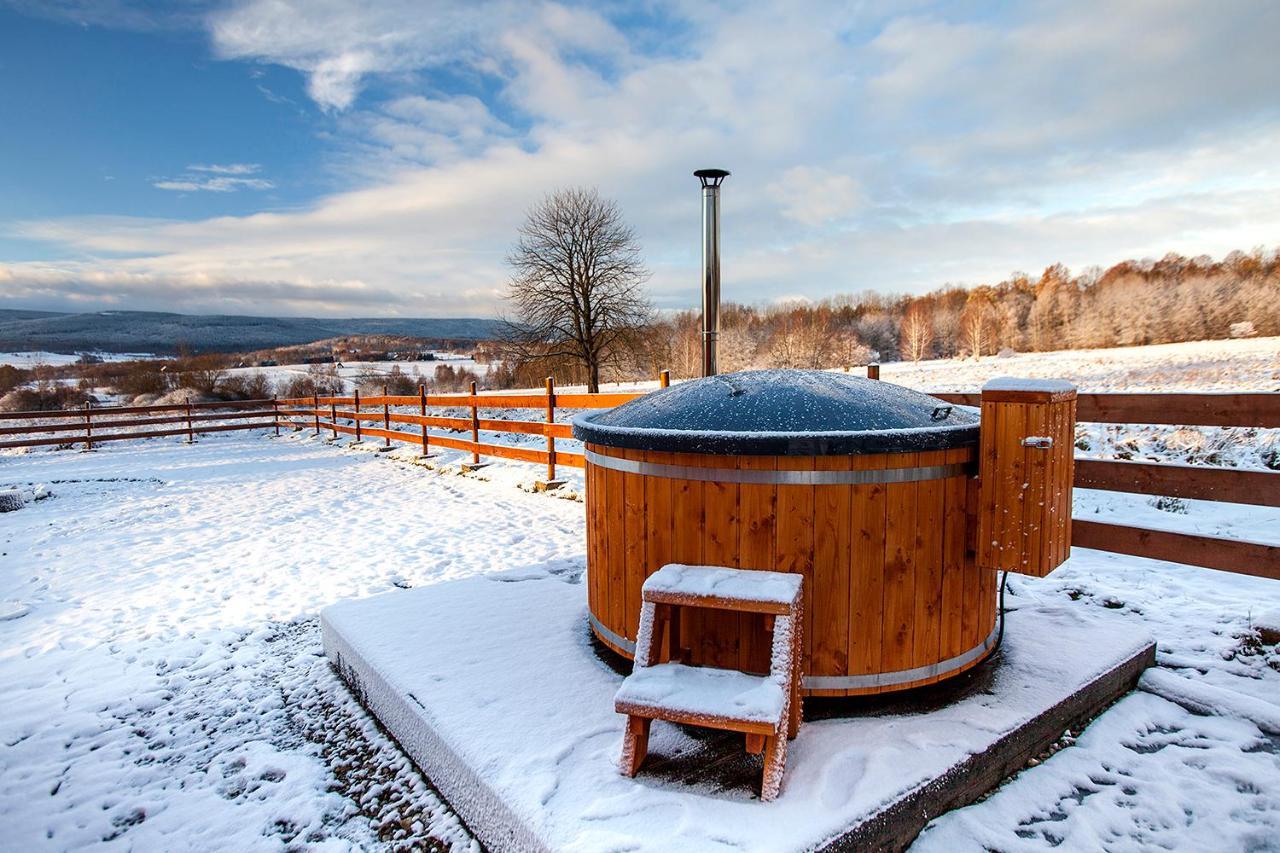 Drewniane Domki Z Prywatnym Jacuzzi I Widokiem Na Gory - Klimatyczny Kompleks W Gorach Izerskich #Widogruszka Grudza Экстерьер фото